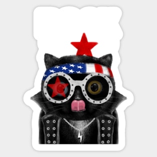 My Cat Is Rockstar Sticker